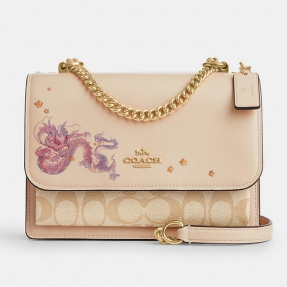 New! Klare Crossbody with Signature Canvas & Dragon 🐲 - Picture 1 of 7